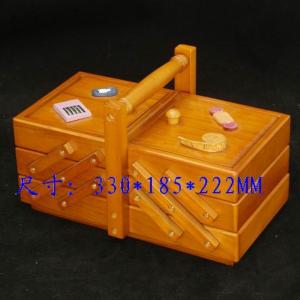 wooden sewing box