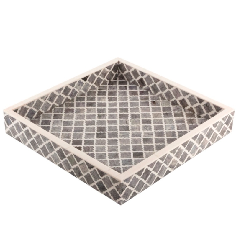 Mosaic Wooden Accent Tray